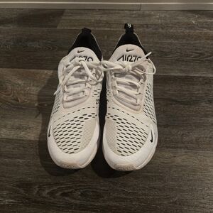 Nike Air Max 270 White and Black Sneakers